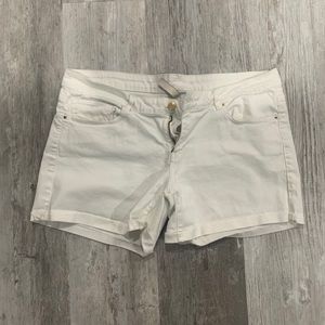 MNG JEANS white denim shorts